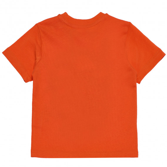 Tricou din bumbac pentru bebeluși, portocaliu cu imprimeu tigru Chicco 117876 2