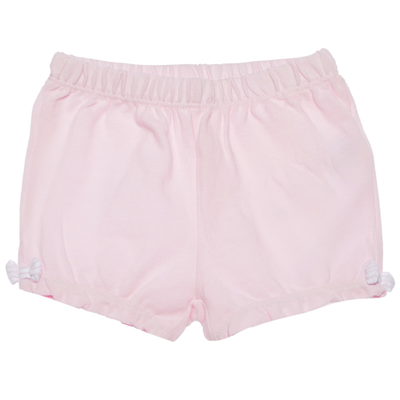 Pantaloni scurți din bumbac pentru  fetițe, roz  117886
