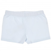 Pantaloni scurți din bumbac pentru băieți, albi Chicco 117889 