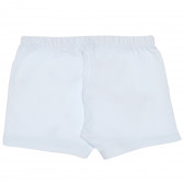 Pantaloni scurți din bumbac pentru băieți, albi Chicco 117890 2