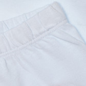 Pantaloni scurți din bumbac pentru băieți, albi Chicco 117891 3