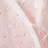 Body de bumbac pentru bebeluși, cu imprimeu roz Chicco 117970 3