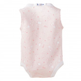 Body de bumbac pentru bebeluși, cu imprimeu roz Chicco 117971 4