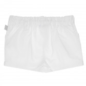 Pantaloni scurți din bumbac pentru un copii, albi Chicco 118025 4