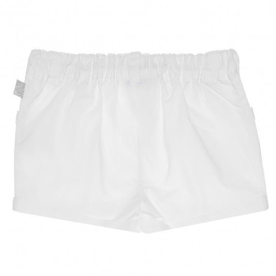 Pantaloni scurți din bumbac pentru un copii, albi Chicco 118025 4