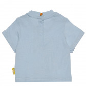 Tricou din bumbac pentru fete, plajă albastră Chicco 118099 2