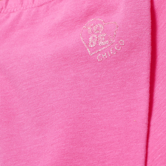 Colanți roz, cu imprimeu inimă, pentru fetițe Chicco 118204 3