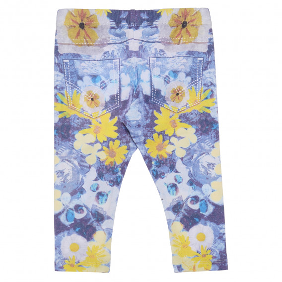 Pantaloni pentru copii, cu imprimeu de flori Chicco 118247 2