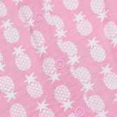 Rochie din bumbac, roz, cu imprimeu ananas  Chicco 118256 4