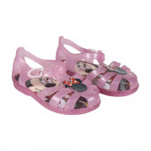 Sandale de vară strălucitoare cu imprimeu Minnie pentru fete Minnie Mouse 118858 