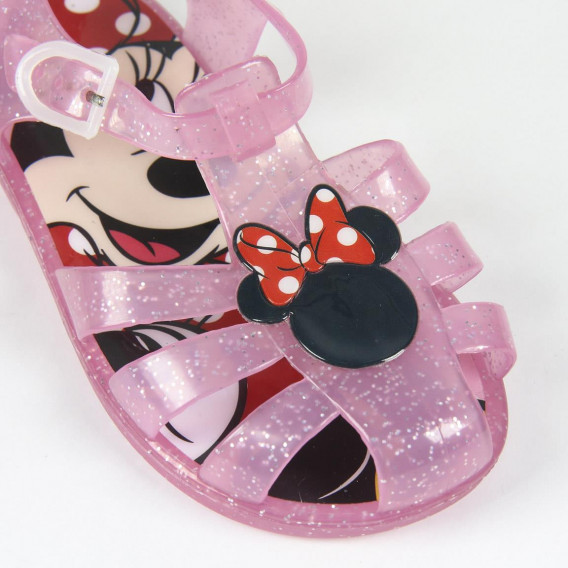 Sandale de vară strălucitoare cu imprimeu Minnie pentru fete Minnie Mouse 118862 5