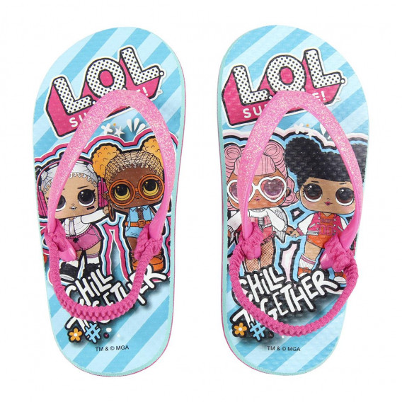 Flip-flops cu imprimeu Lol, pentru fete LOL 118893 