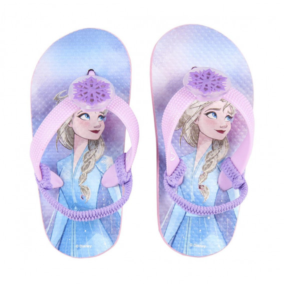 Flip-flops luminoase cu imprimeu Frozen 2 pentru fete Frozen 118899 