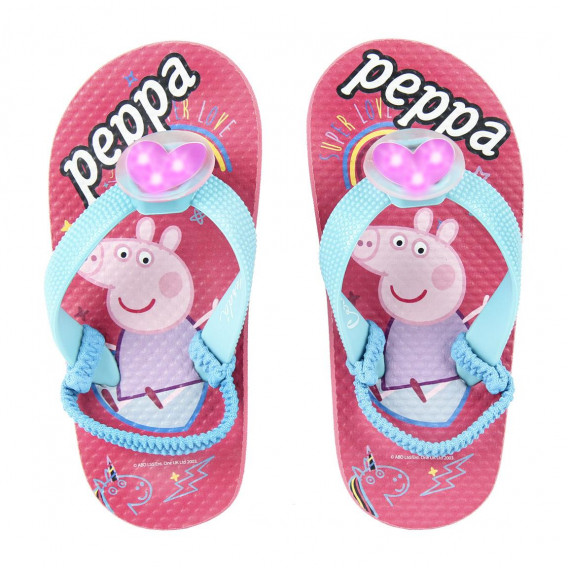 Flip-flops luminoase cu imprimeu Peppa Pig pentru fete Peppa pig 118904 