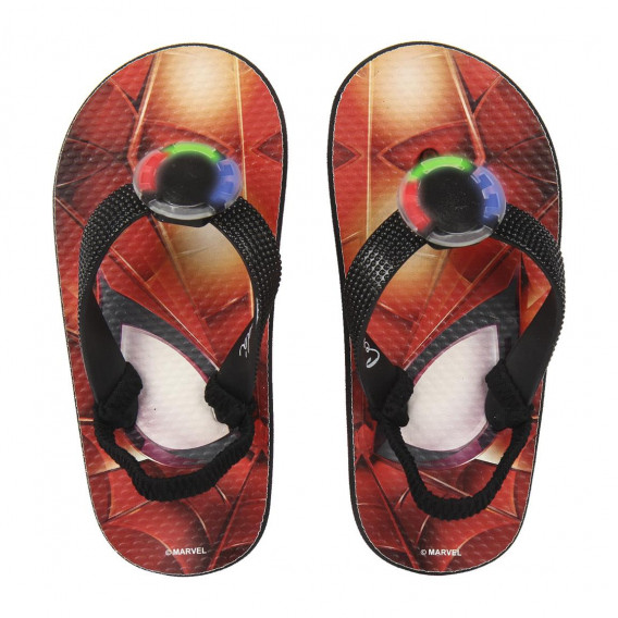 Flip-flops luminoase cu un imprimeu Spiderman pentru băieți Spiderman 118908 