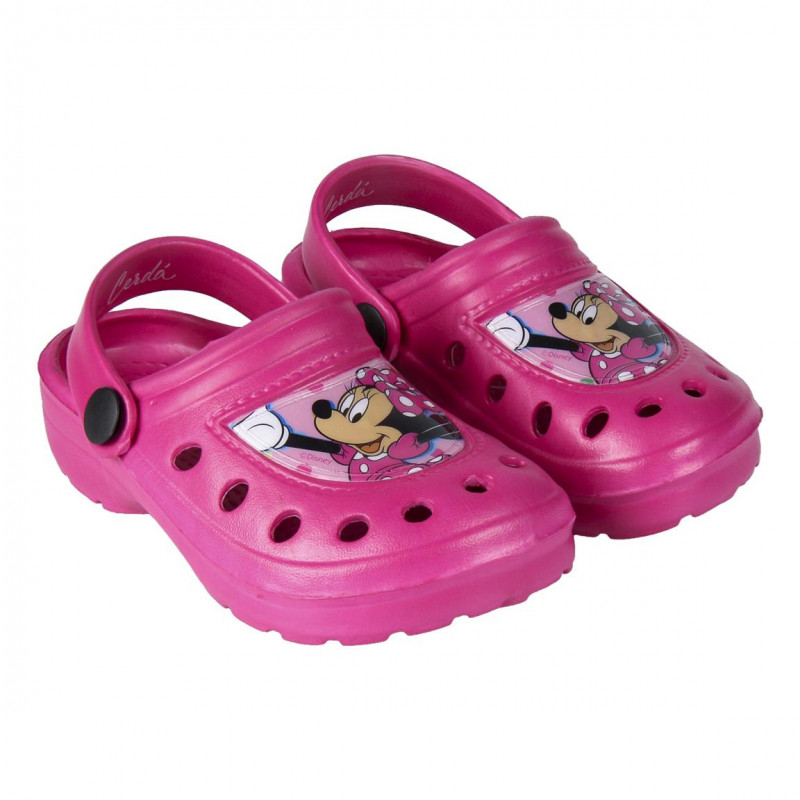 Papuci cu imprimeu Minnie pentru fete, roz  119012