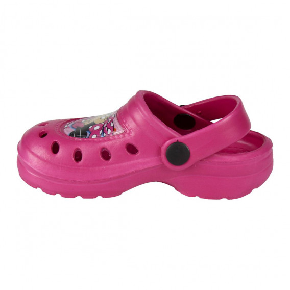Papuci cu imprimeu Minnie pentru fete, roz Minnie Mouse 119014 3