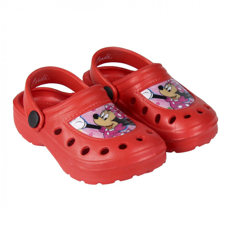 Papuci cu imprimeu Minnie pentru fete, roșu  119015