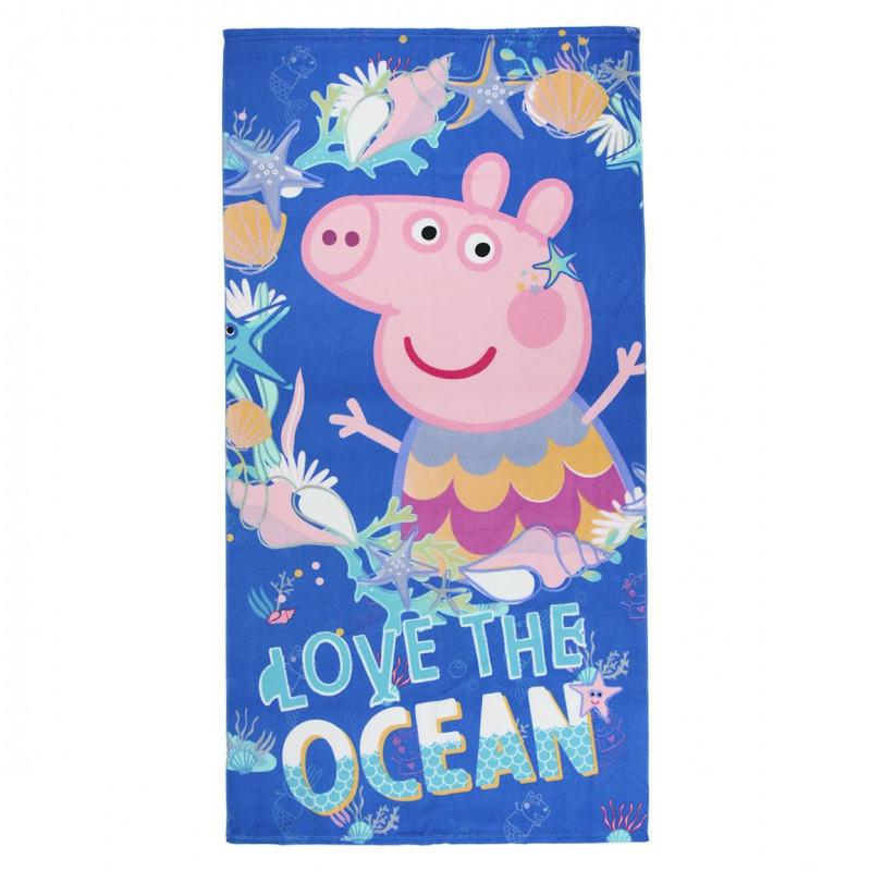 Prosop pentru plajă cu imprimeu Peppa Pig, pentru fete  119113