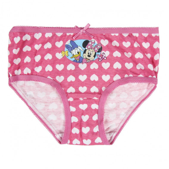 Set de 5 bikini din bumbac cu imprimeu Minnie, pentru fete, multicolor Minnie Mouse 119133 4