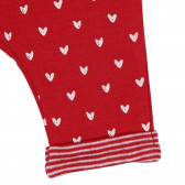 Pantaloni pentru fetițe Boboli cu un imprimeu cu inimioare Boboli 121 3