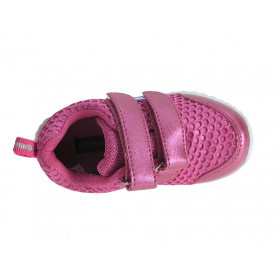 Adidași cu velcro pentru fetițe, cu decupaje roz  Beppi 12237 3