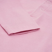 Bluză din bumbac cu mânecă lungă, pentru fetițe, roz Idexe 123382 4