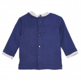 Bluză din bumbac cu mânecă lungă pentru un băieți, albastră Idexe 123428 2