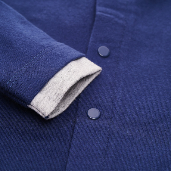 Bluză din bumbac cu mânecă lungă pentru un băieți, albastră Idexe 123430 4