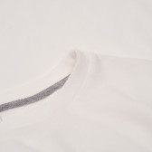 Bluză de bumbac cu mânecă lungă albă Idexe 123726 3