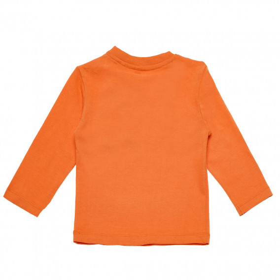 Bluză de bumbac cu închidere laterală pentru băieți, portocaliu Birba 123798 2