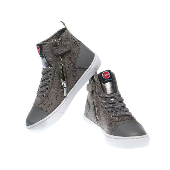 Pantofi sport gri pentru fete cu detalii argintii Colmar 12381 3