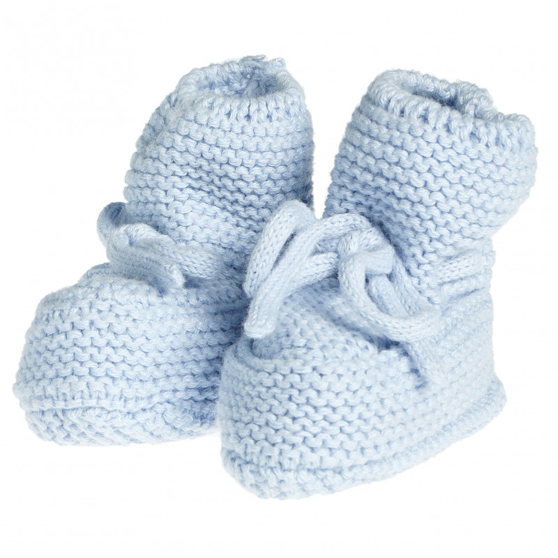 Cizme de tricot pentru bebeluși, albastru  124291