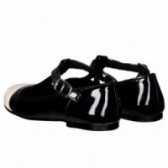 Pantofi brevetați pentru fete, negri Benetton 124298 2