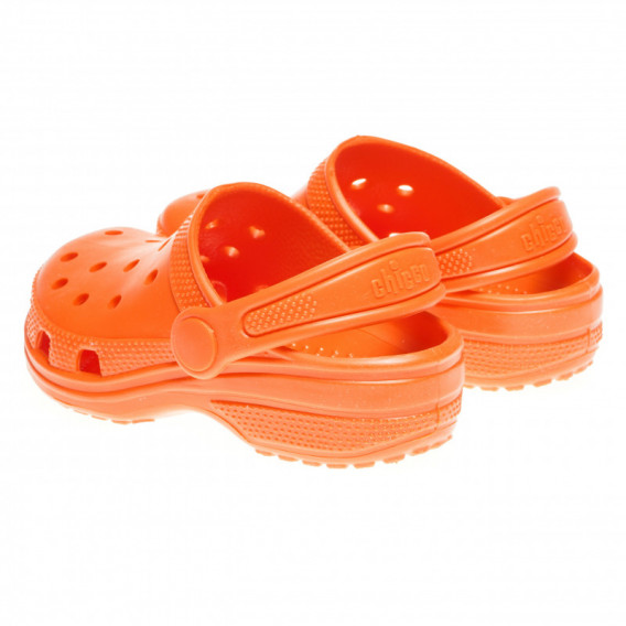 Papuci portocalii, de cauciuc pentru fete Chicco 126610 2