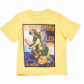Tricou galben, cu imprimeu, pentru băieți Chicco 126697 