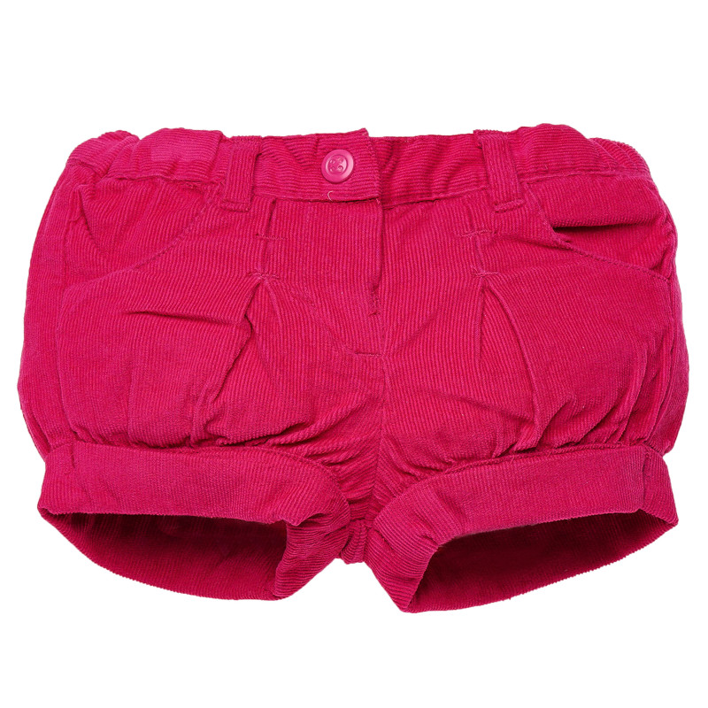Pantaloni scurți din denim pentru fetițe - roz închis  126724