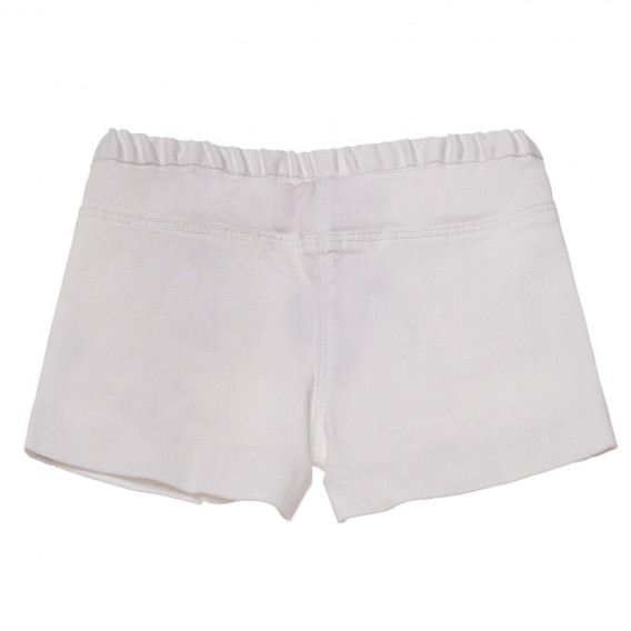 Pantaloni scurți, albi, cu pliuri, pentru fete  Chicco 126733 2