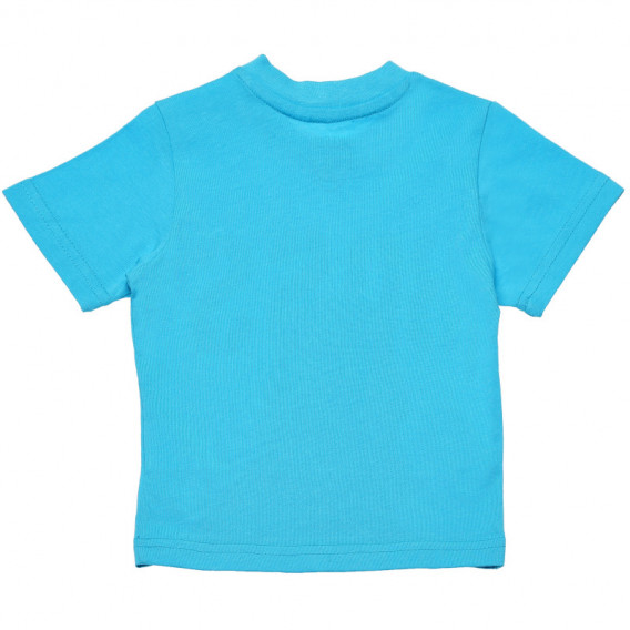 Tricou din bumbac cu imprimeu pentru băieți - albastru Chicco 126748 2