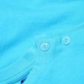 Tricou din bumbac cu imprimeu pentru băieți - albastru Chicco 126750 4