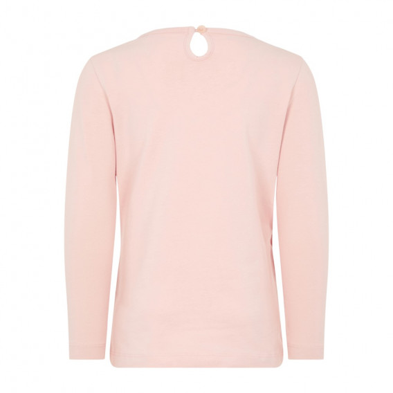 Bluză din bumbac organic cu imprimeu pentru fete - roz Name it 127766 2