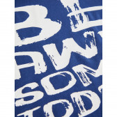 Bluză din bumbac organic cu imprimeu grafic pentru băieți - albastru Name it 127955 3