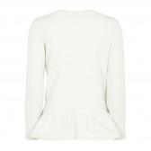 Bluză albă din bumbac organic, cu imprimeu, pentru fete Name it 127984 3