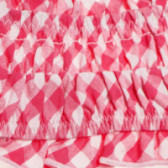 Costum de baie cu carouri roz, din două piese pentru copii Tape a l'oeil 130015 2