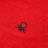 Vestă roșie cu logo pentru băieți Benetton 130101 3