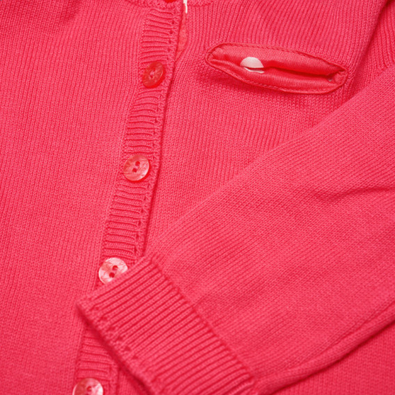 Cardigan roz din bumbac pentru fete  Benetton 130154 3