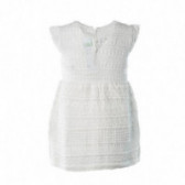 Rochie albă din bumbac pentru fete  Benetton 130227 2
