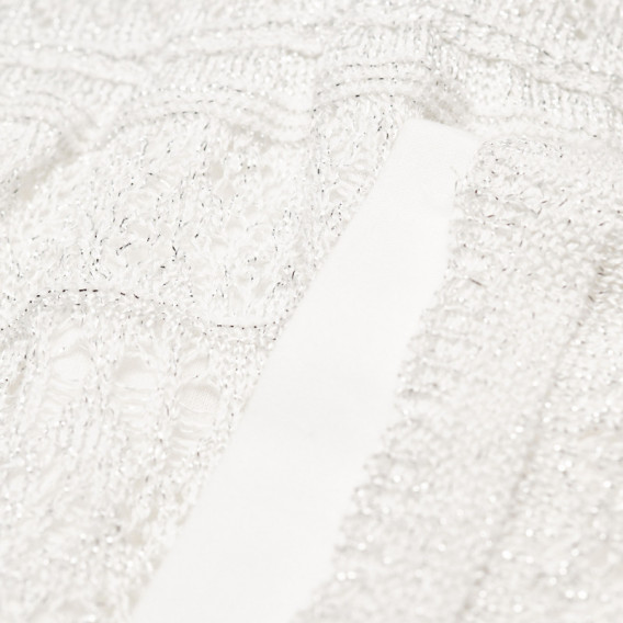 Rochie albă din bumbac pentru fete  Benetton 130229 4