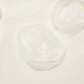 Cardigan alb cu flori pentru fete, marca Benetton Benetton 130292 3