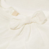 Tricou alb din bumbac pentru fete Benetton 130465 3